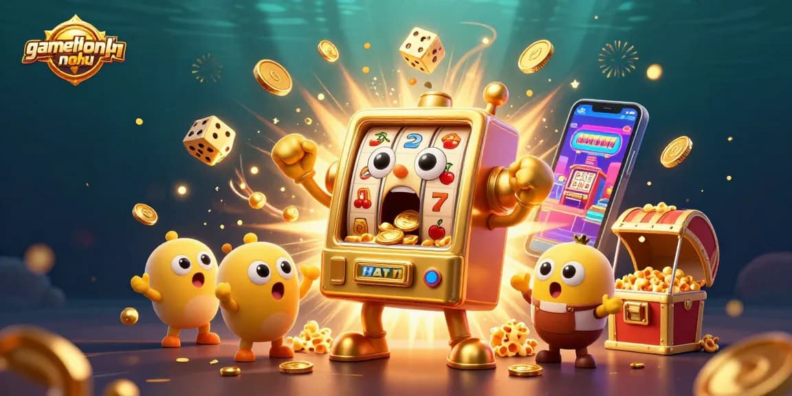 Experience big wins with gamethuongnohu's lively jackpot scene and cheering slot machines.