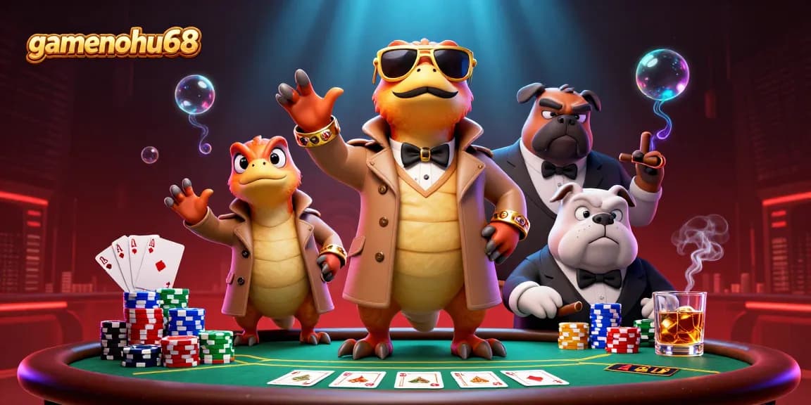 Experience the thrilling vibe of gamenohu68 as raptors disguise themselves in a casino.