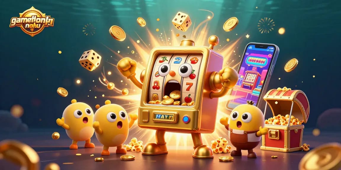 Experience big wins with gamethuongnohu's lively jackpot scene and cheering slot machines.