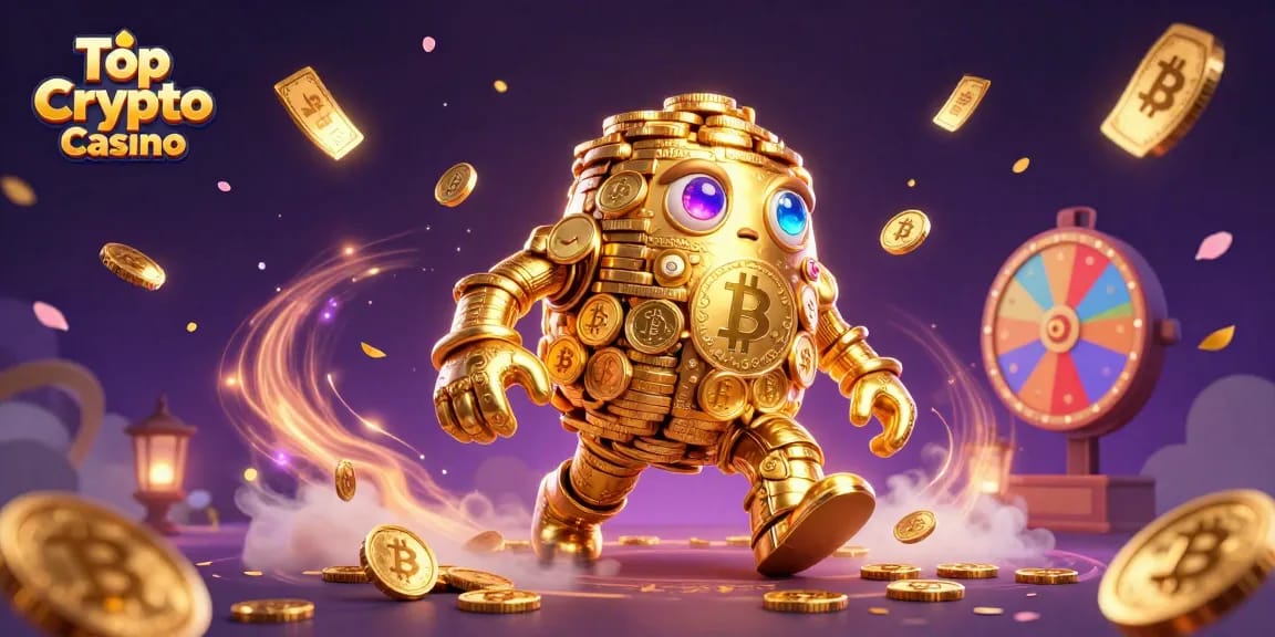 Join the action at the Top Crypto Casino with vibrant crypto-themed prizes and gold rewards.
