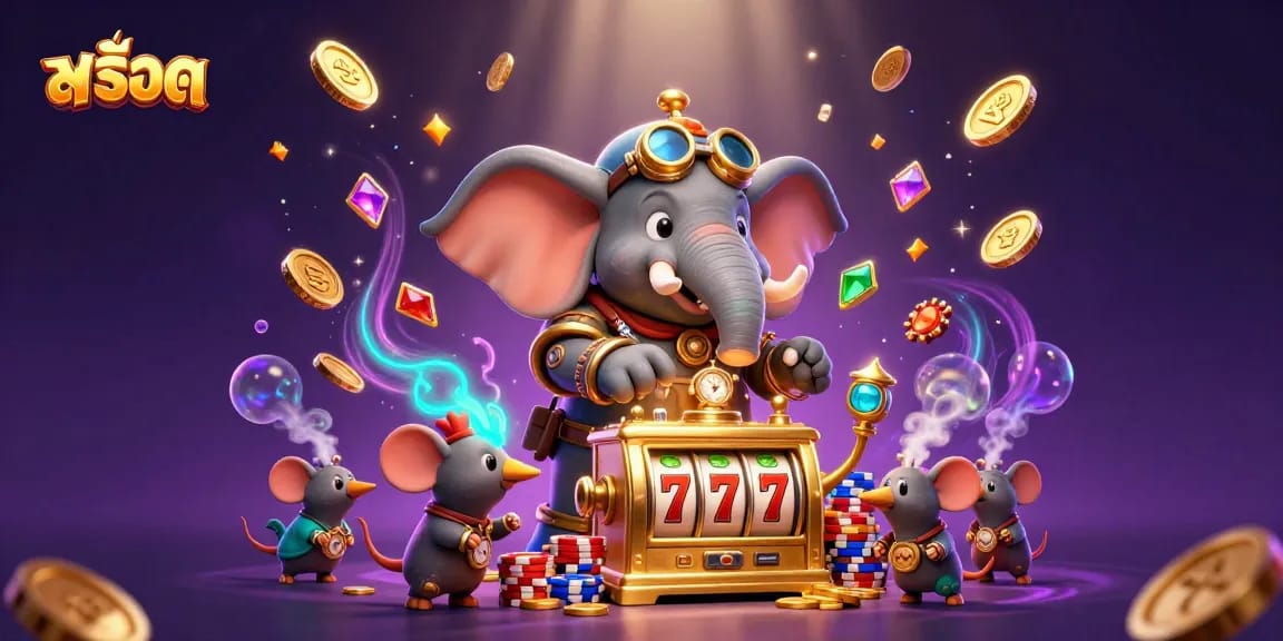 Engage with สล็อต gameplay led by a steampunk elephant engineer at the ultimate casino.