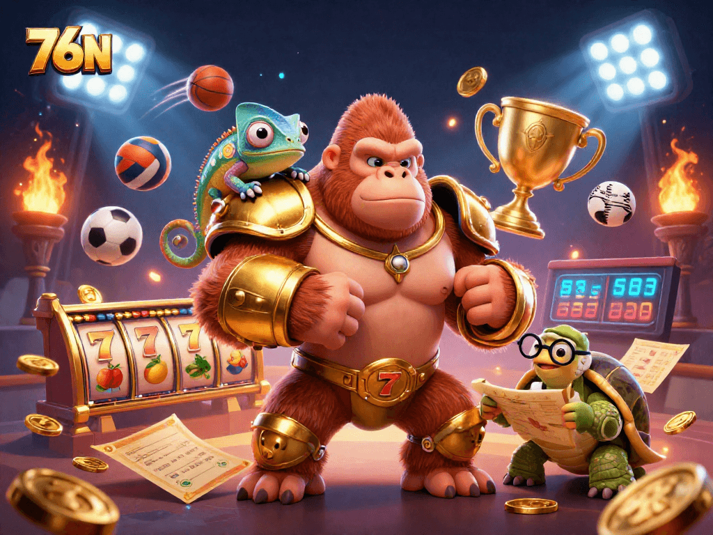 76N apresenta a mágica de slots com um gorila poderoso e suas aventuras incríveis.