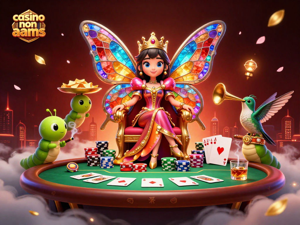 Gioca nei migliori casino non AAMS con una regina delle farfalle e giochi da poker avvincenti.