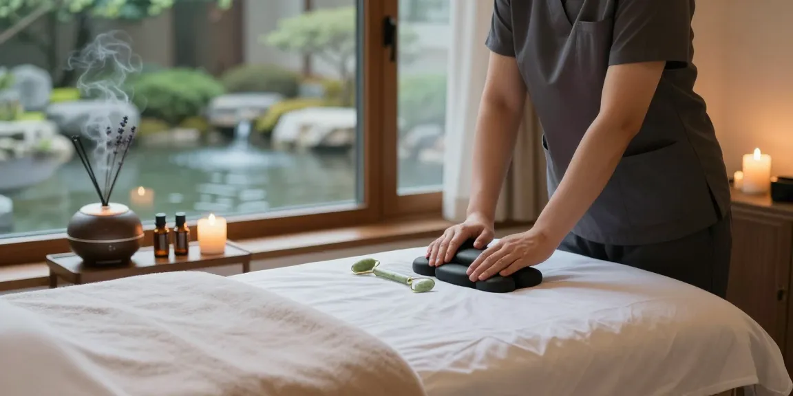 Enjoy a relaxing 서울출장마사지 in a serene spa setting with calming elements and wellness ambiance