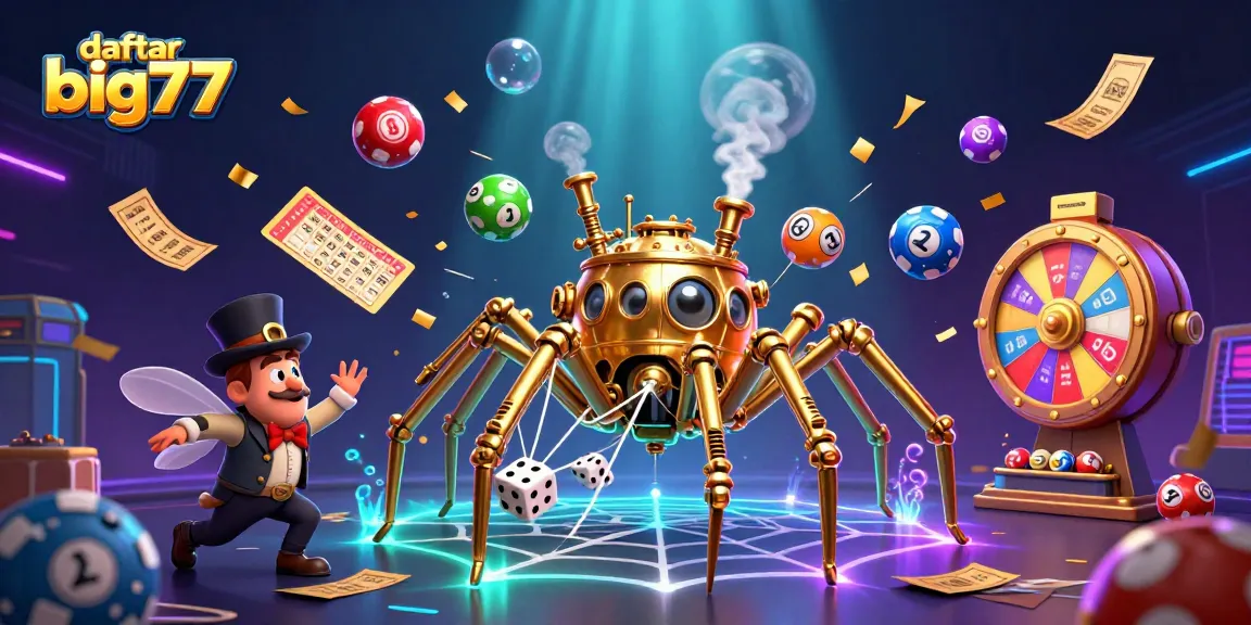 Catching odds with daftar big777 in a vibrant 3D digital gambling scene