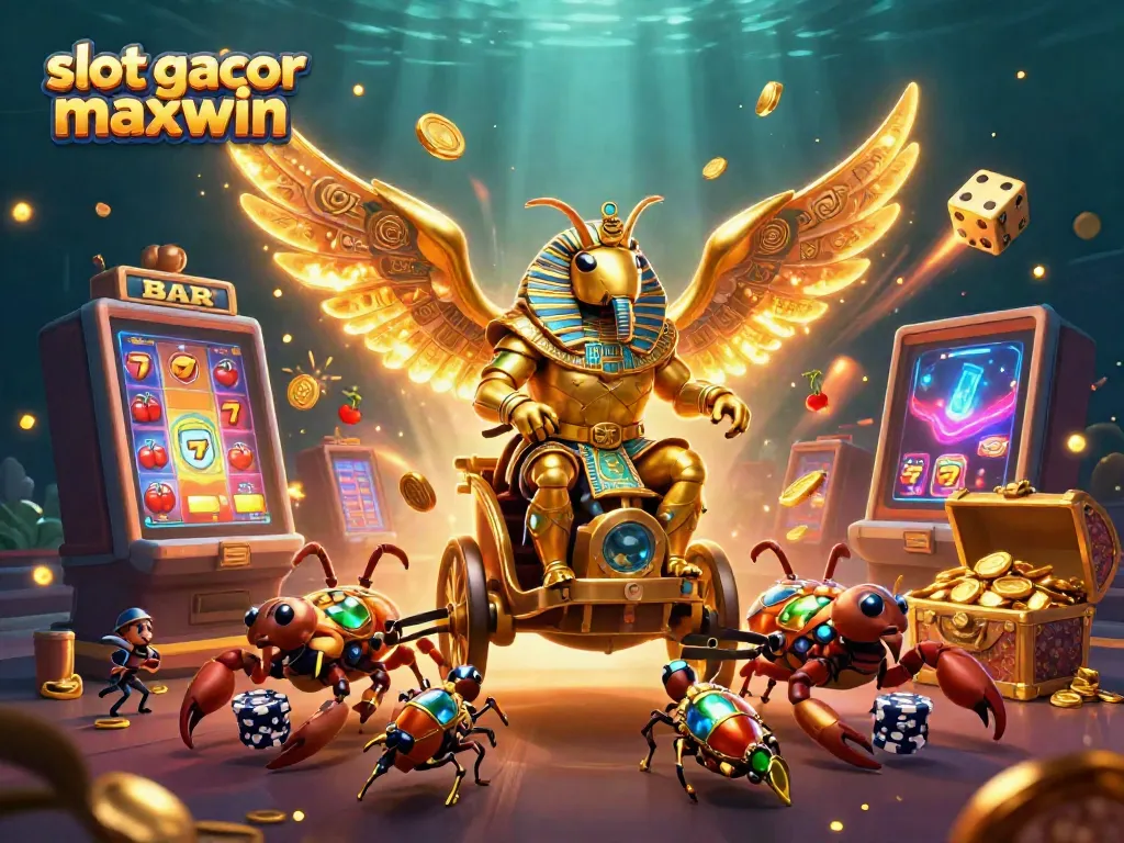 Memenangkan slot gacor maxwin dengan pemandangan slot yang penuh warna dan karakter menarik.