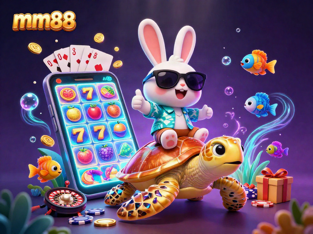 Experience exciting gaming with mm88 as the lucky rabbit and golden turtle chase wins!