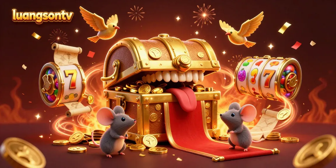 Experience thrilling gaming with luongsontv's vibrant treasure and lucky symbols.