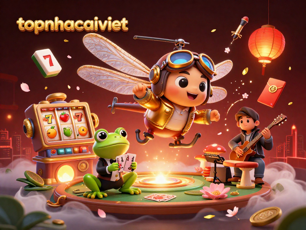 Experience thrilling gaming at topnhacaiviet with vibrant casino characters in action.