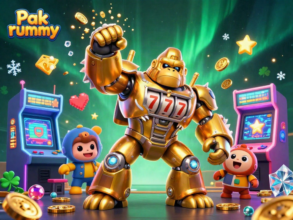 Experience exhilarating gameplay in Pak rummy with vibrant arcade elements and dynamic 3D characters.
