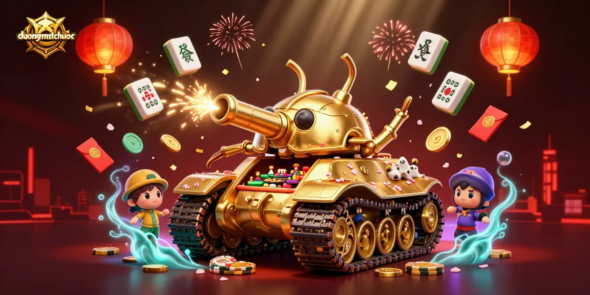 Engage with duongmatchuoc in this vibrant scene showcasing thrilling casino elements and festive decorations.