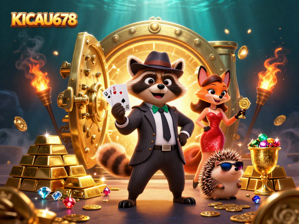 KICAU678 players enjoy a seamless login experience with vibrant character interaction and rich casino elements.