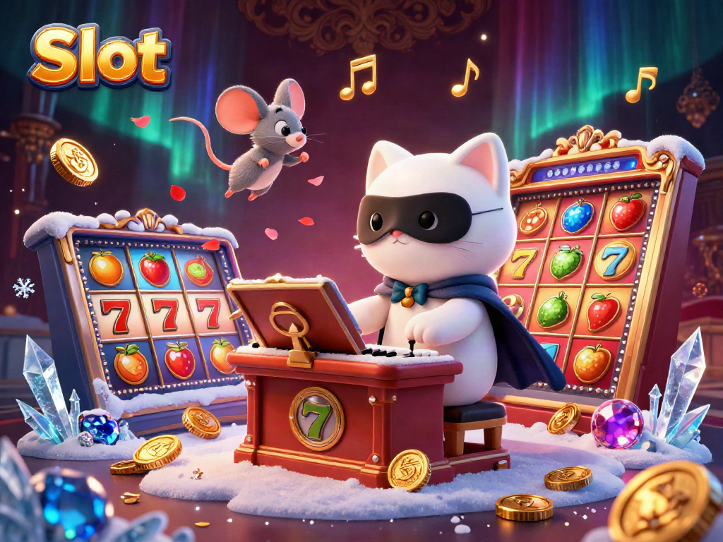 Experience the thrill of Slot gaming with a captivating 3D illustration showcasing vibrant slot reels.