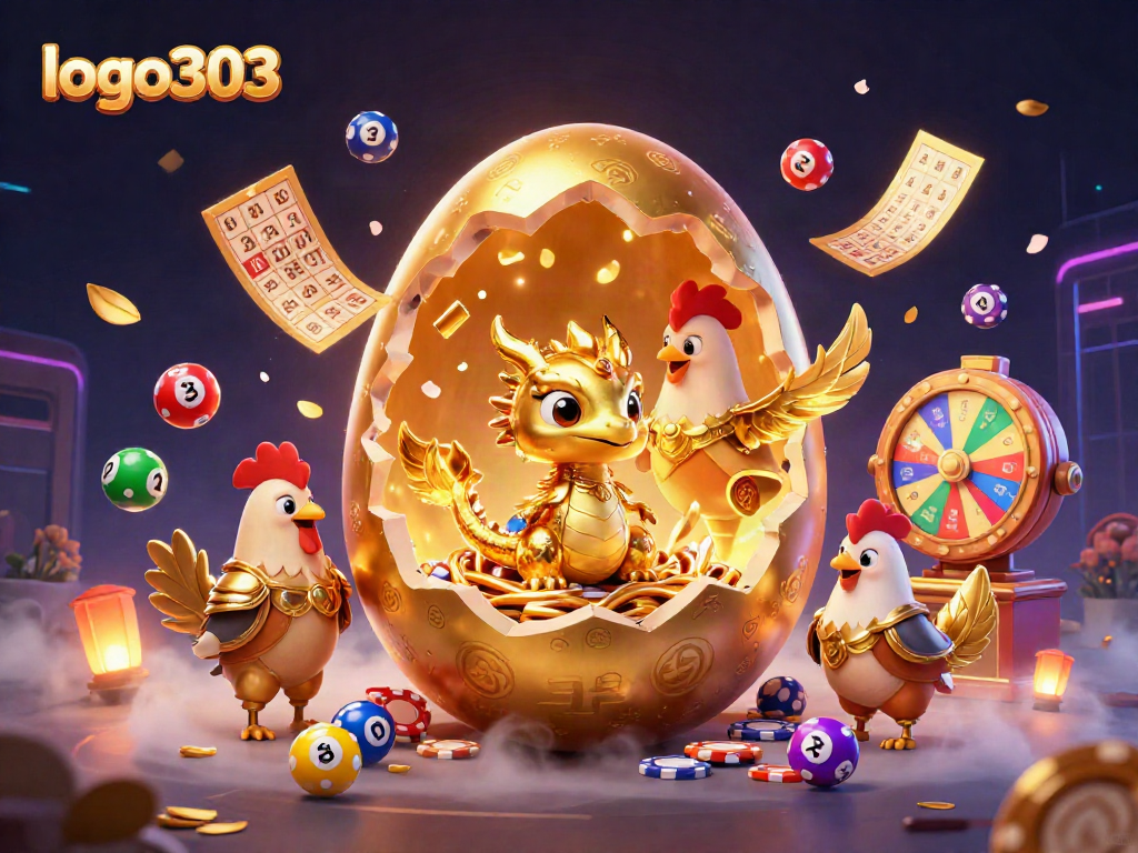 logo303 menang dengan naga emas dan chip poker di kasino online yang megah