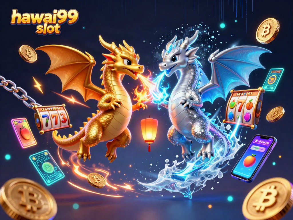 Experience the excitement of hawai99 slot with dynamic dragons and vivid casino elements.