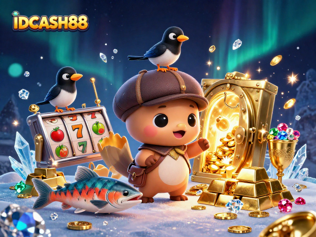 Play thrilling games at IDCASH88 with engaging visuals featuring playful characters and dynamic elements.