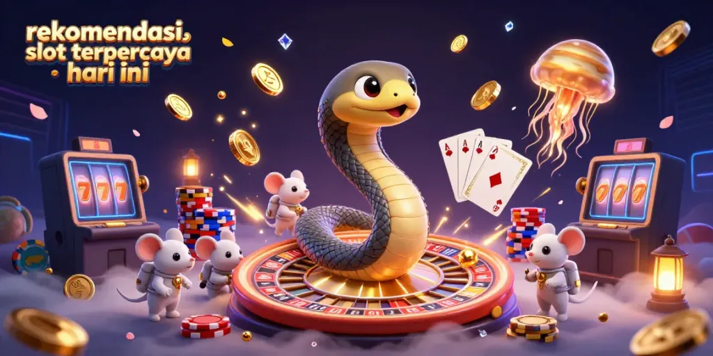 Rekomendasi situs slot terpercaya hari ini dengan gambar karya seni kasino 3D yang menarik