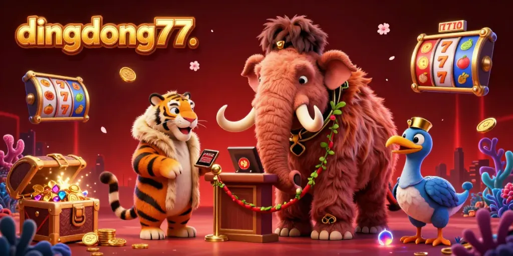 Experience thrilling moments at dingdong77 with charismatic characters and vibrant casino elements.