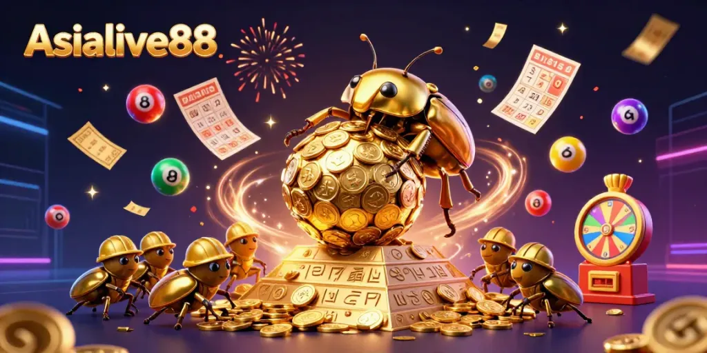 Engage with Asialive88's exciting world of gambling through vibrant 3D gaming elements and golden visuals