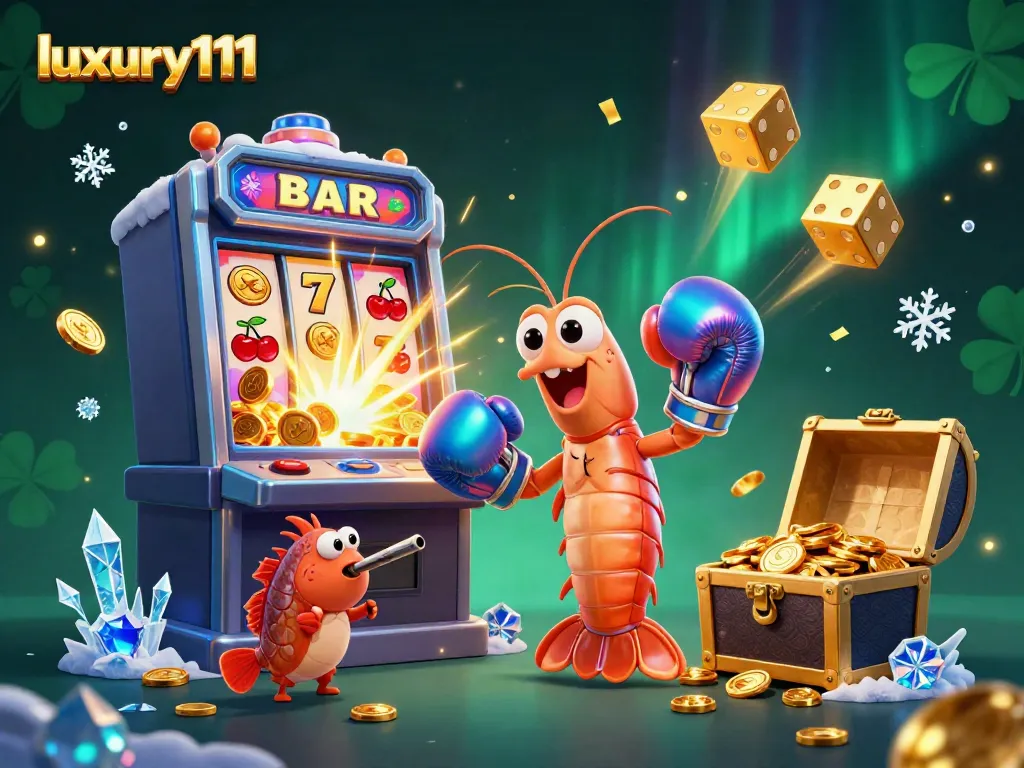 Experience the thrill of luxury111 with vibrant gaming characters and an explosive jackpot!