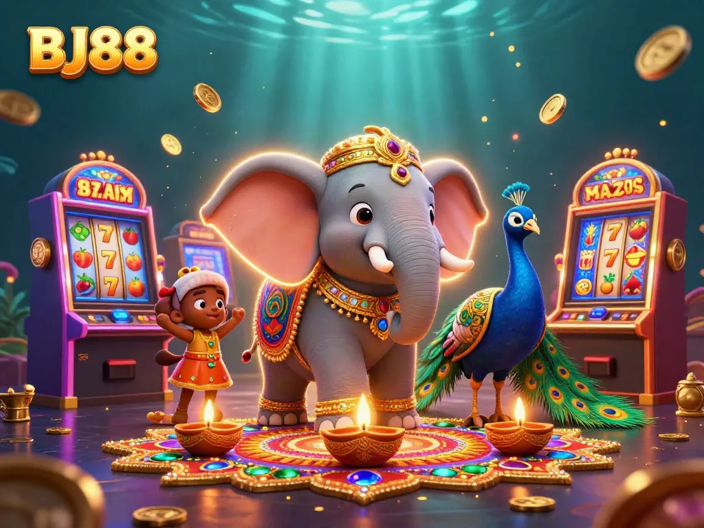 Experience thrilling slot adventures at BJ88 with a vibrant casino atmosphere.