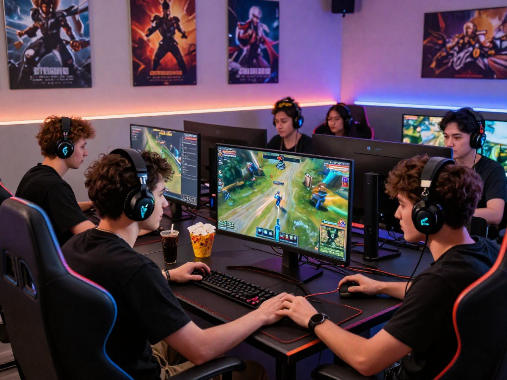 Engaging gaming setup at mpocash.blog with dynamic multiplayer action and vibrant atmosphere.
