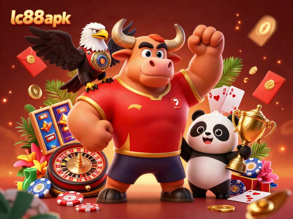 Experience the excitement of winning with lc88 apk, featuring vibrant characters and dynamic casino elements.
