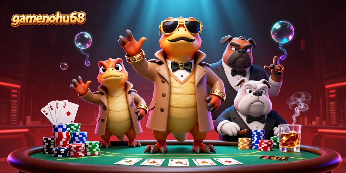 Experience the thrilling vibe of gamenohu68 as raptors disguise themselves in a casino.
