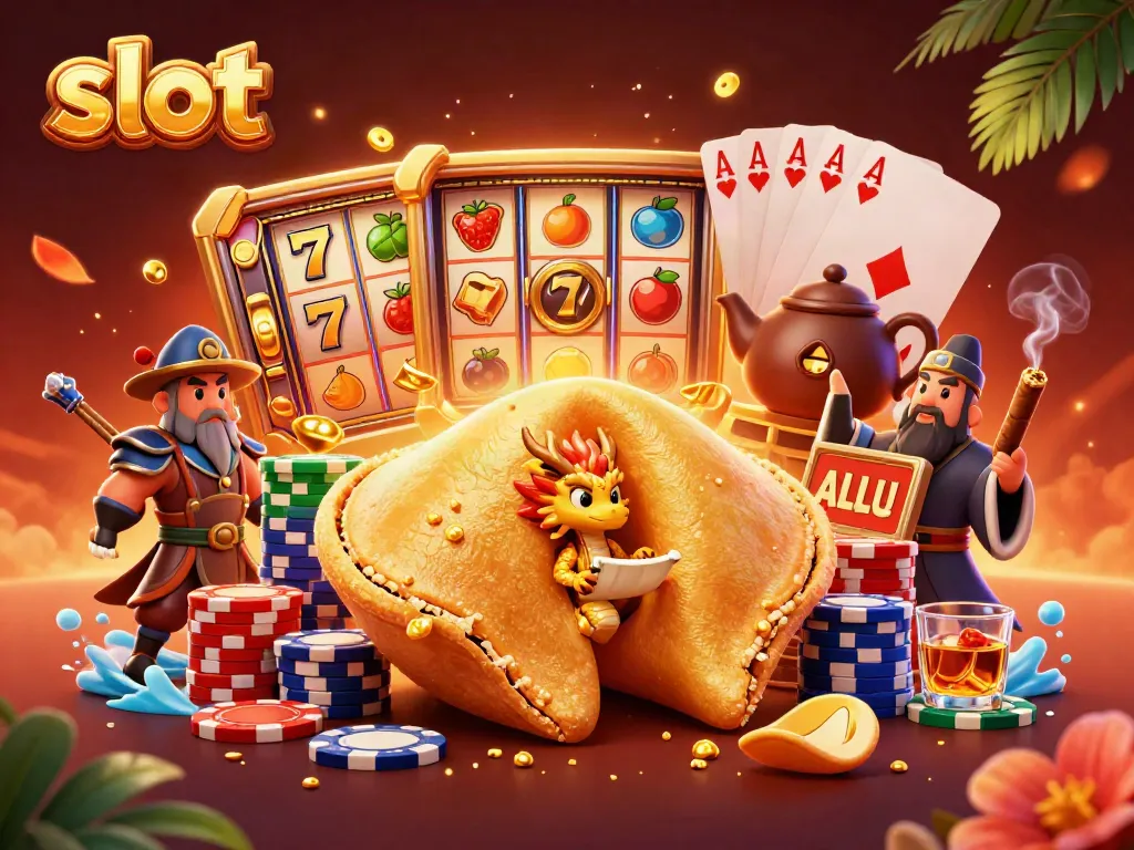 Experience thrilling slots with captivating dragon, golden fortune, and vibrant gaming elements.