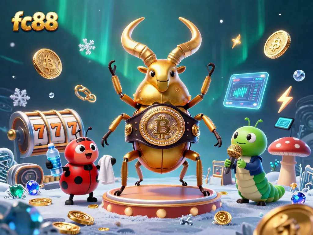 Engage with fc88 by spinning slot reels amid vibrant casino characters in an electrifying scene.