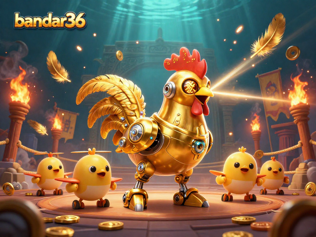 Bersiaplah dengan bandar36 saat ayam robot emas bertempur di arena bertaruh.