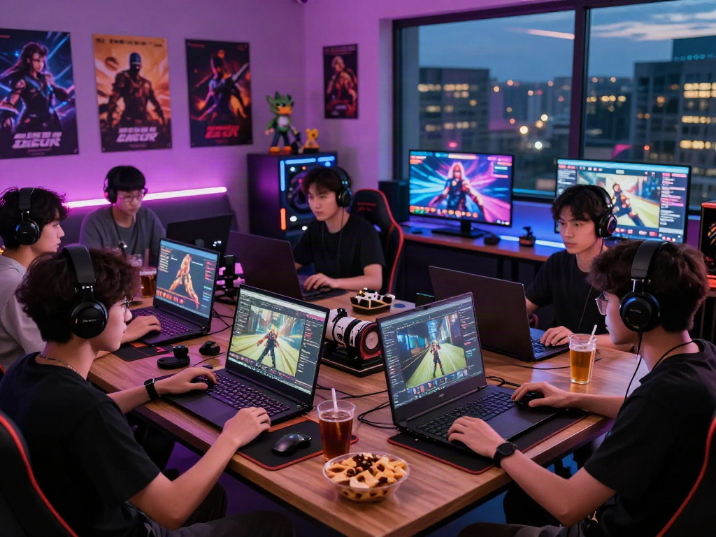 Engaged gamers enjoying https://www.mpocash.net/ streaming and gaming experiences in a vibrant entertainment setting.