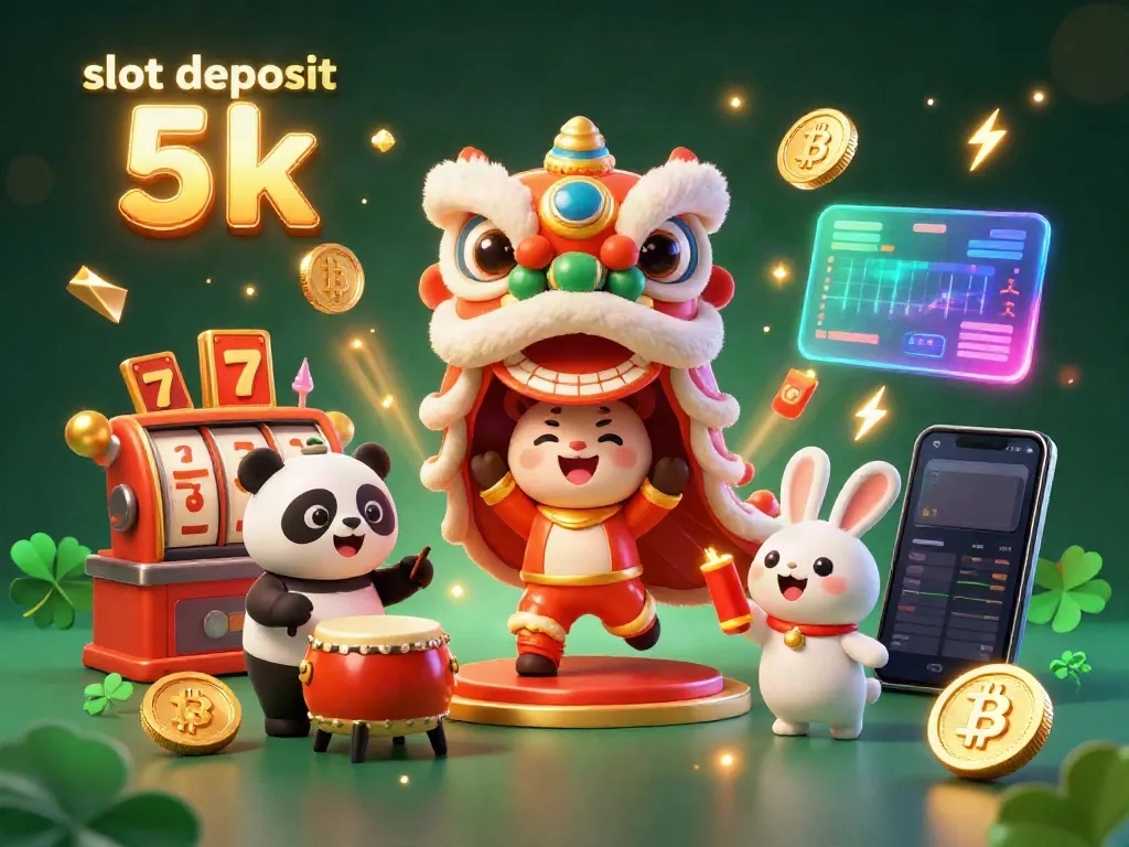 Play lively slot deposit 5k games with unique characters and vibrant casino elements.