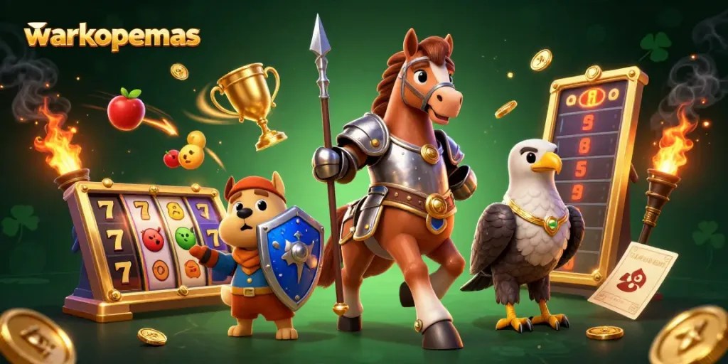 Permainan menarik di warkopemas dengan simbol slot dan karakter 3D yang memukau.