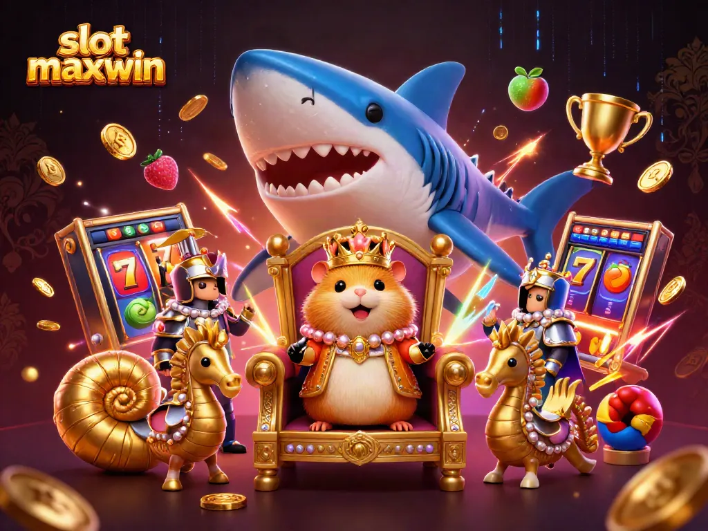 Spin to win big with slot maxwin in this vibrant casino-themed illustration.