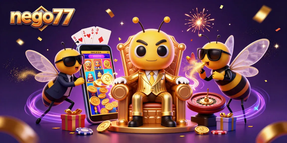 Engage with lucrative gaming options at nego77 featuring vibrant slot machines and casino elements.
