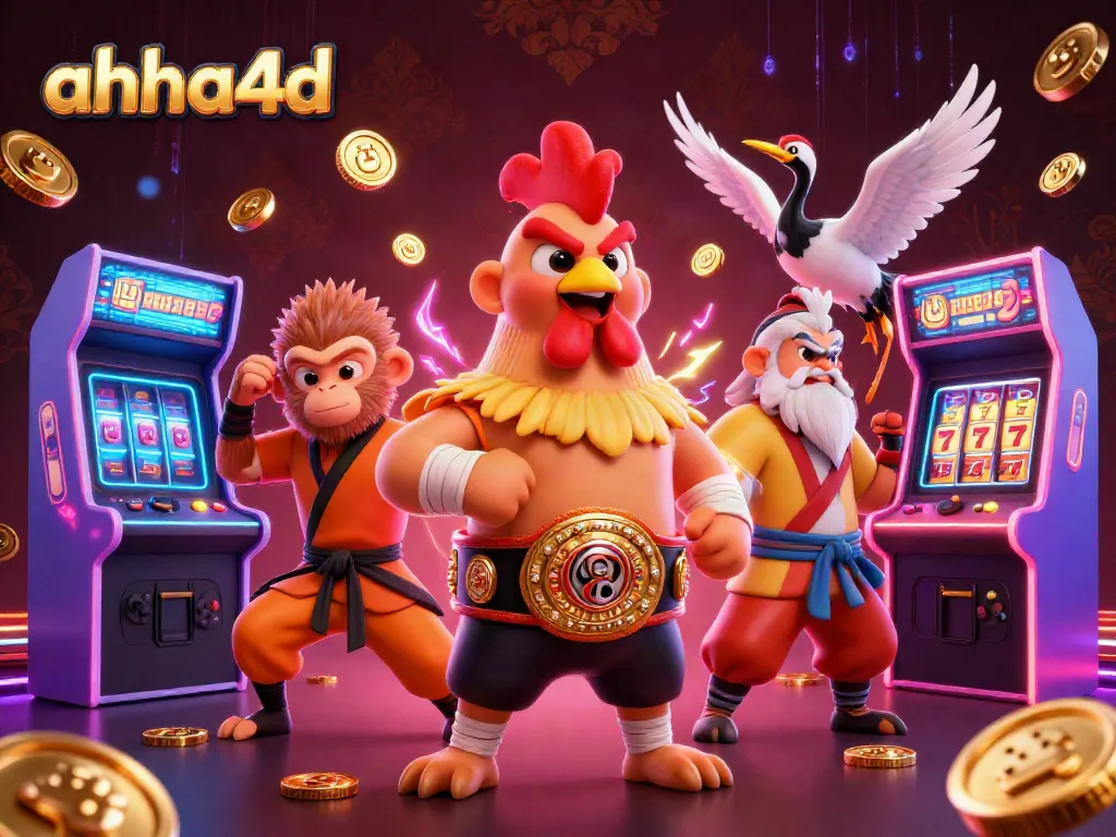 Experience engaging gameplay with ahha4d and its vibrant casino-themed characters and elements.