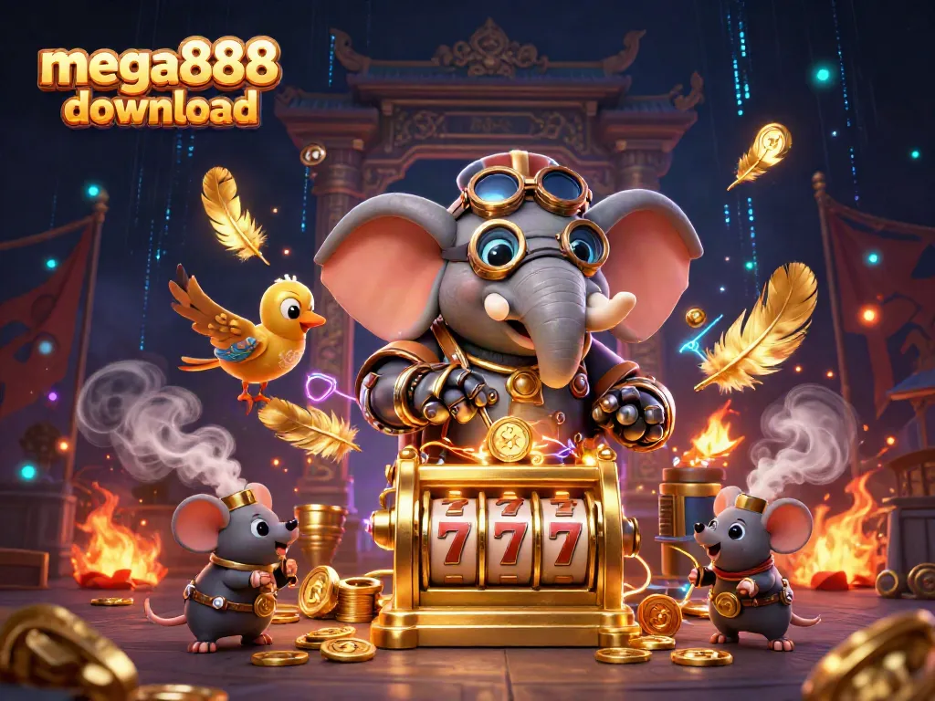 Engage with mega888 download and experience thrilling casino gameplay with a magical 3D illustration.