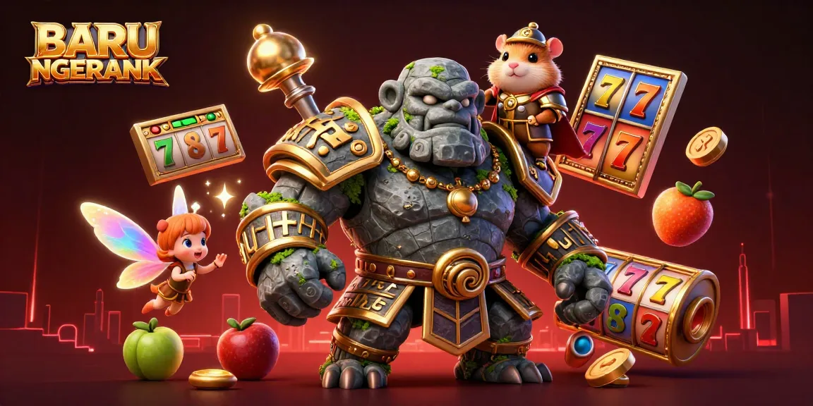 Experience BARU NGERANK with thrilling slot action featuring vibrant 3D characters and dynamic game elements.
