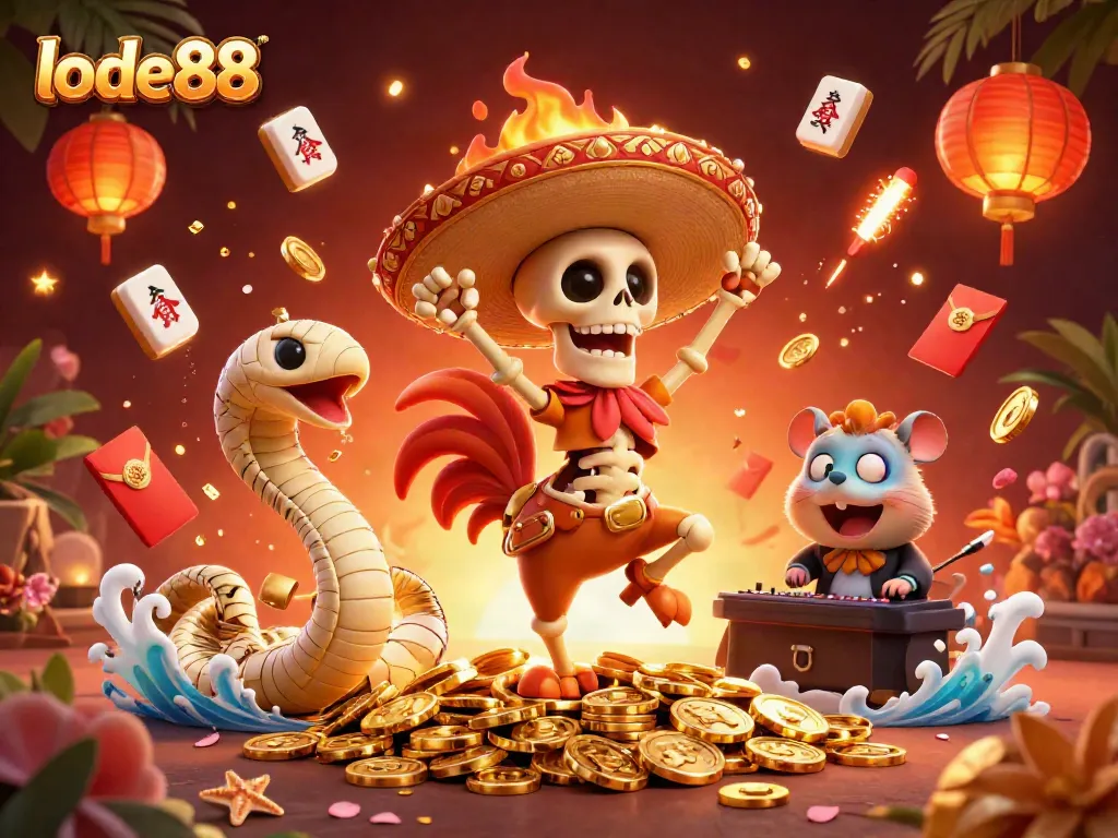 Experience vibrant lode88 gaming with lively characters and dynamic casino elements.