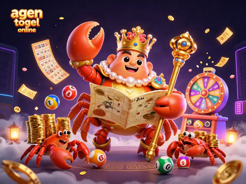 Experience engaging action in this agen togel online scene with animated lottery elements and vibrant characters.