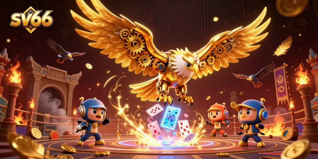 Experience thrilling wins with sv66's vibrant 3D gaming scene showcasing dynamic action and stunning visuals.