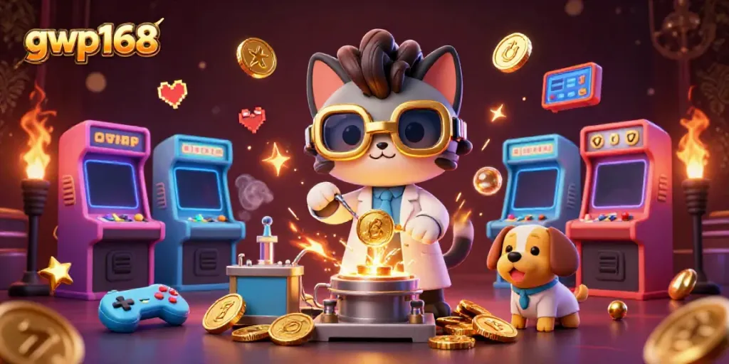 Permainan slot online yang mengasyikkan di gwp168 dengan karakter kartun yang unik.