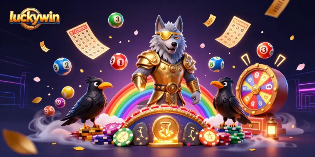 Engage in thrilling gameplay with luckywin, featuring dynamic lottery elements and vibrant casino motifs.