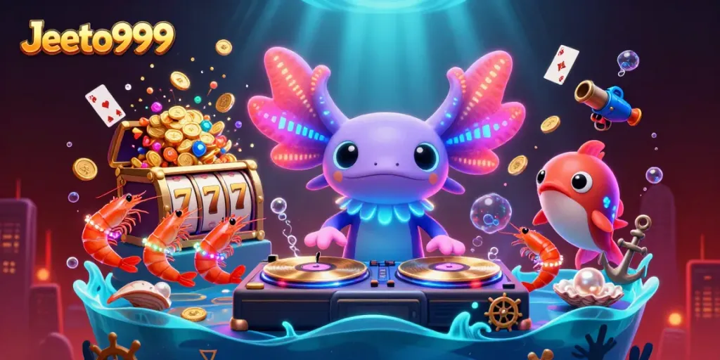 Experience exciting gameplay with Jeeto999 featuring vibrant characters in a thrilling casino atmosphere.