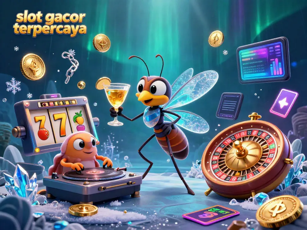 Aktifkan slot gacor terpercaya dengan simbol jackpot berkilau dalam ilustrasi 3D yang memukau.