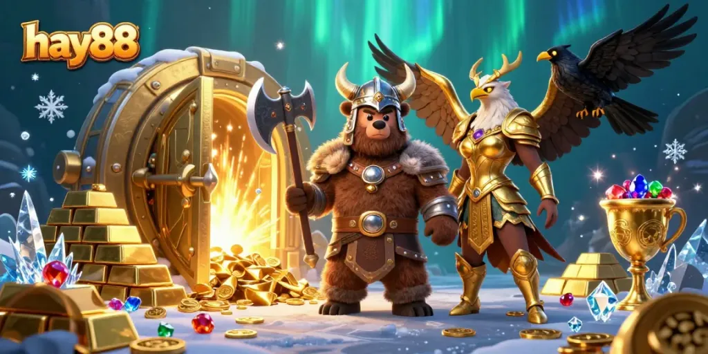 Experience thrilling action and adventure at hay88 with a vibrant, treasure-filled casino gaming scene.