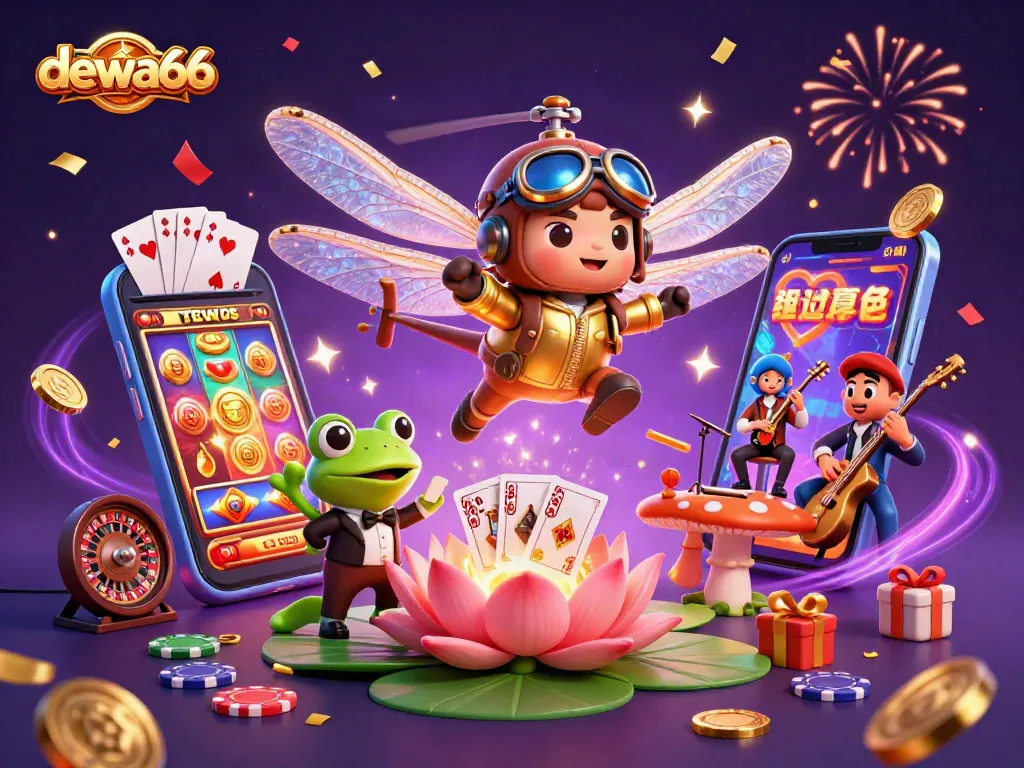 Engage with dewa66's vibrant casino scene featuring dynamic characters and thrilling elements.