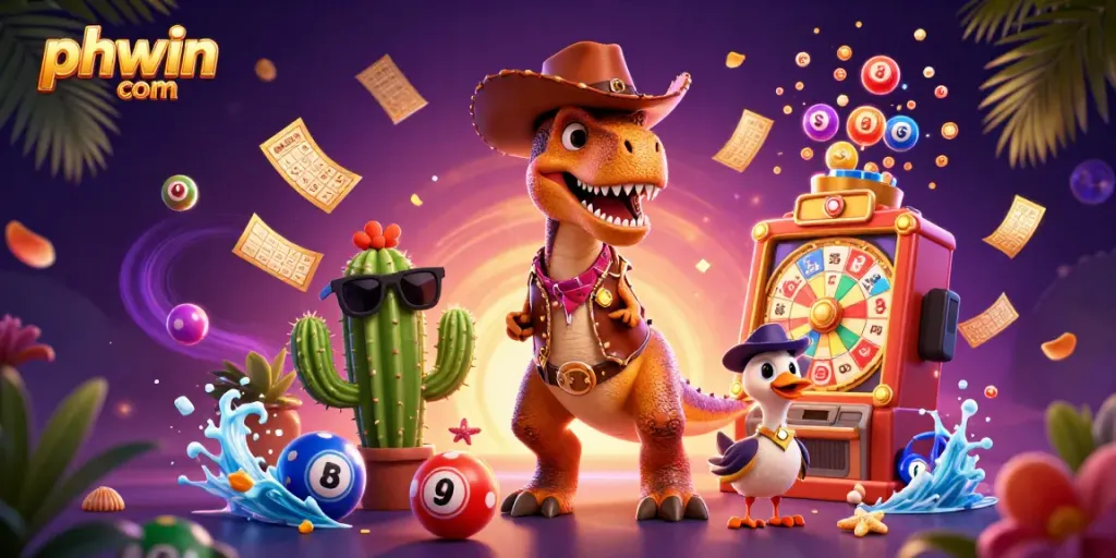 Experience the excitement with phwin com at this vibrant online casino scene, featuring thrilling game elements.