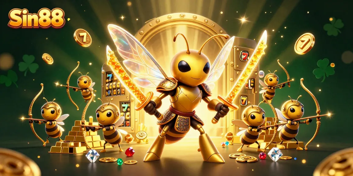 Spin slots and win big with Sin88's exciting casino gameplay featuring vibrant illustrations.